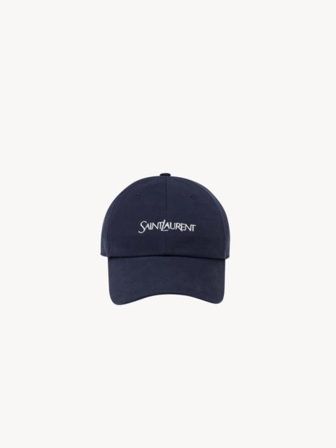 SAINT LAURENT SAINT LAURENT CAP IN COTTON GABARDINE