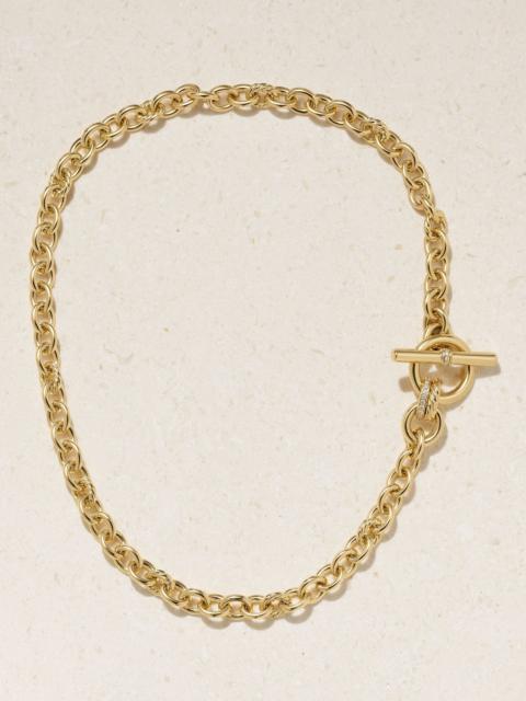 DAVID YURMAN DY Mercer® 18-karat gold diamond necklace Gold