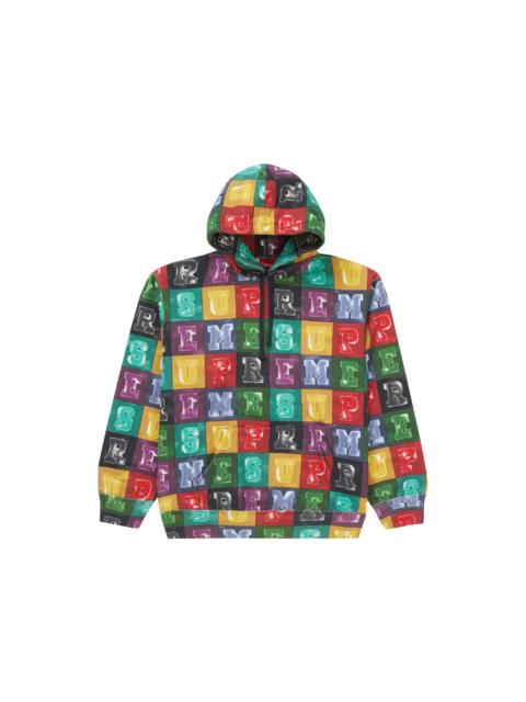Supreme Blocks Hooded Sweatshirt Multicolor