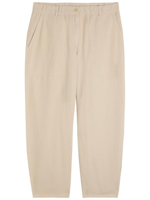 EILEEN FISHER Eileen Fisher Barrel-leg Cotton Trousers