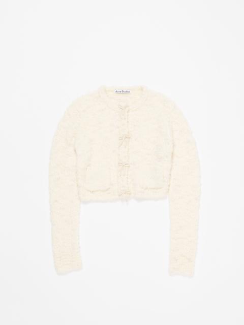 Acne Studios Bow wool cardigan - White