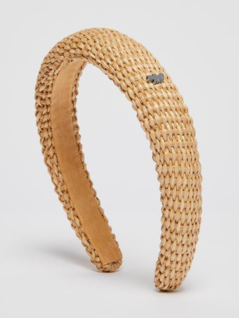 Max Mara ESCHILO Raffia headband