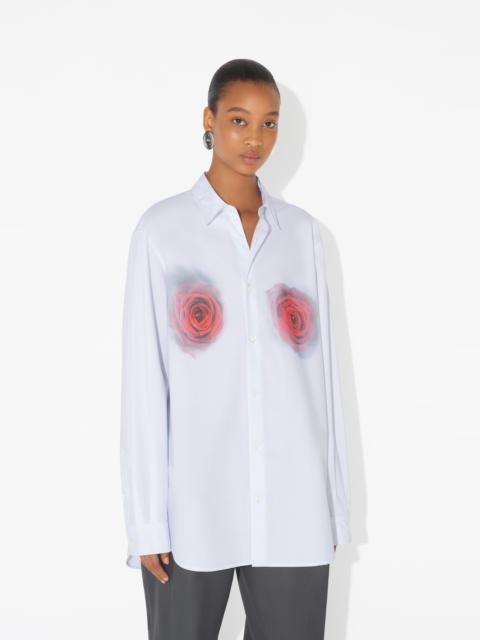 Jean Paul Gaultier THE RED BLURRY ROSES PRINT SHIRT