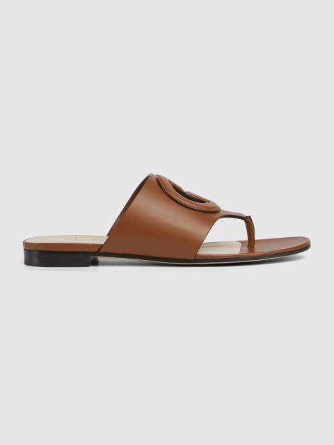 GUCCI Women's Interlocking G cut-out sandal