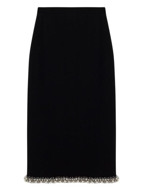 SIMKHAI Idina embellished midi skirt