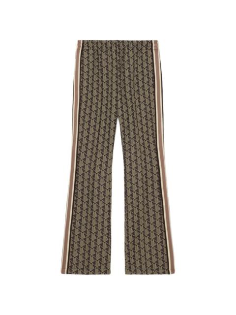 LACOSTE side-stripe monogram track pants