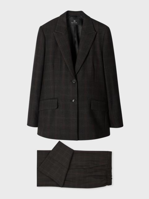 Paul Smith Women's Black Flecked Check Suit