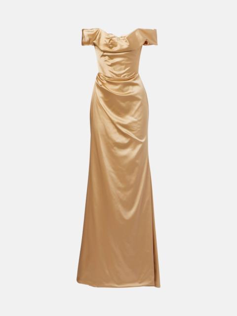 Vivienne Westwood Nova Cora satin corset gown