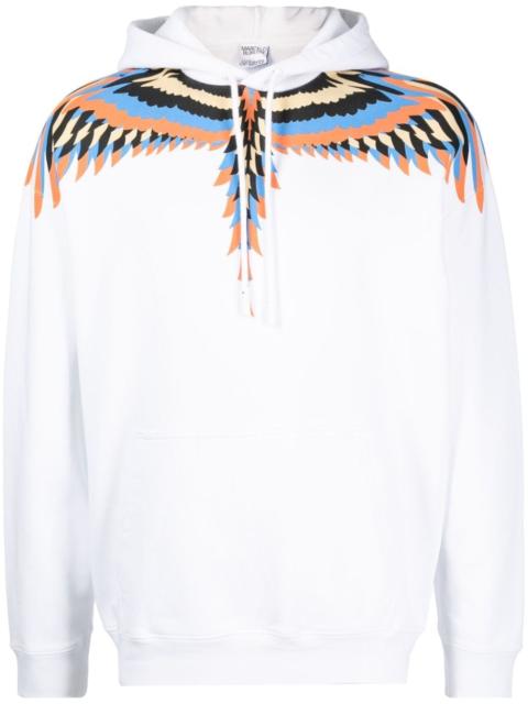 Marcelo Burlon County Of Milan Wings-print cotton hoodie