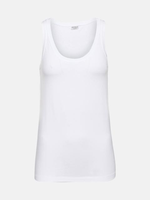 Cotton-blend tank top