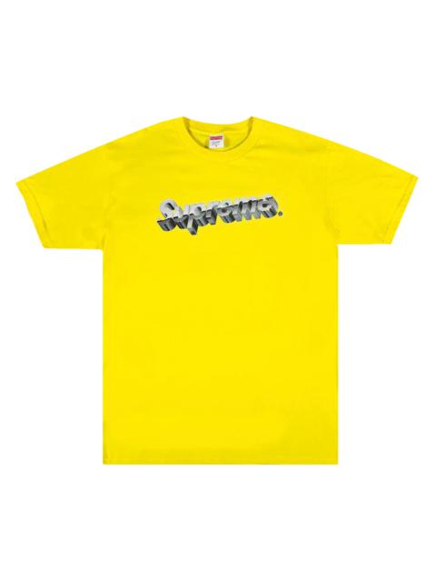 Supreme Chrome Logo Tee 'Yellow'