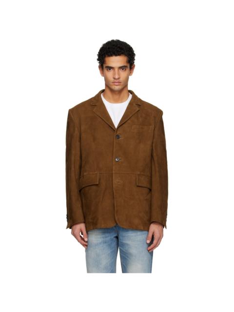 Tonywack Brown Tailored Suede Jacket