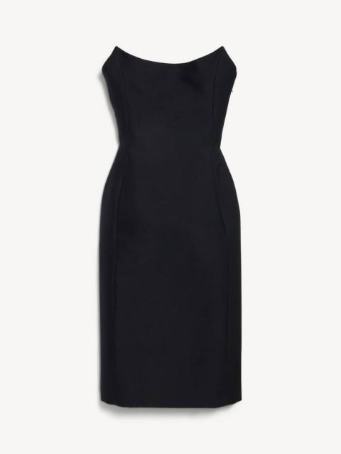 BALENCIAGA Women's Midi Bustier Dress in Black
