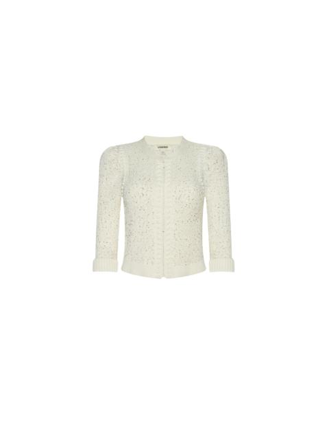 L'AGENCE Thistle Sequined Cardigan