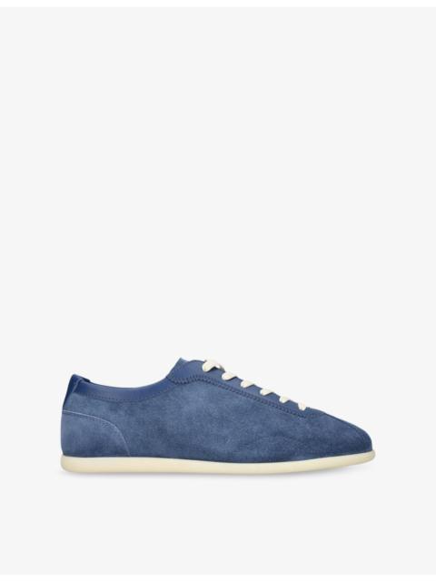 Brunello Cucinelli Branded Suede Low-Top Trainers