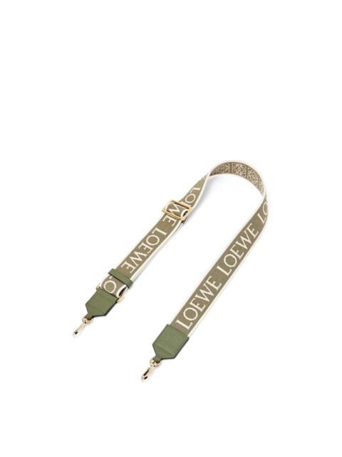 Loewe Anagram strap in jacquard and calfskin