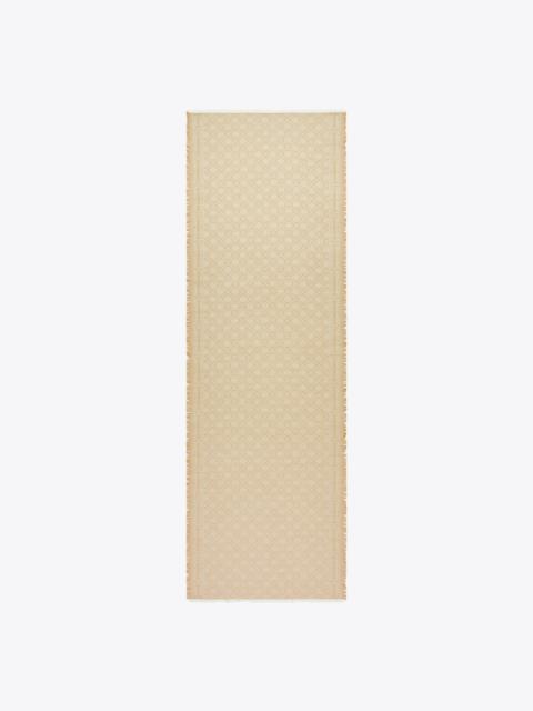TORY BURCH T Monogram Jacquard Oblong Scarf