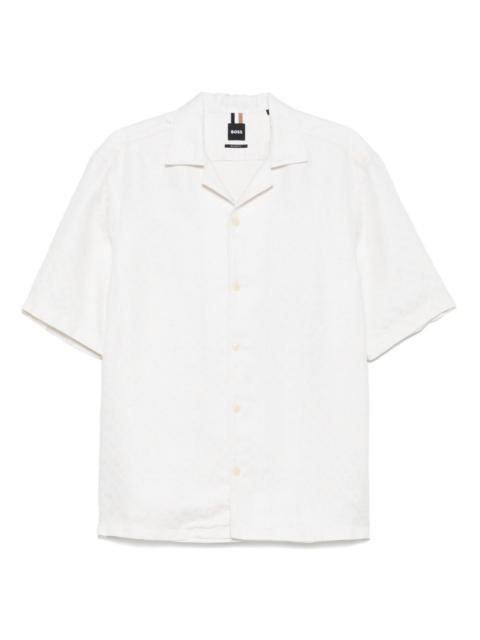 BOSS camp-collar shirt