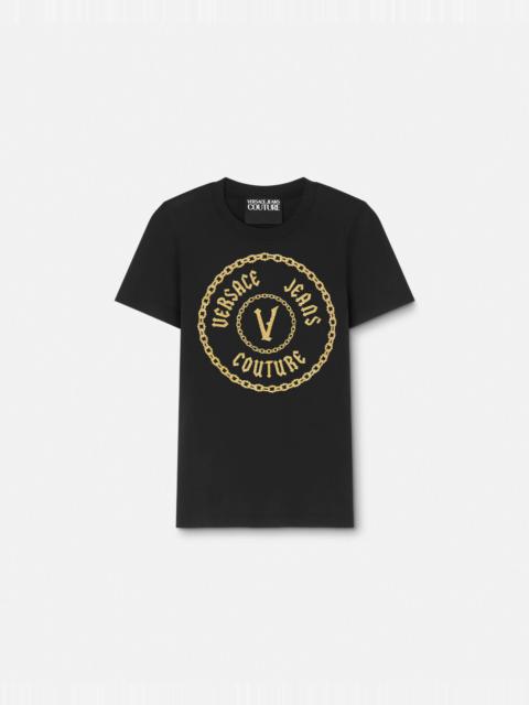 VERSACE JEANS COUTURE Chain V-Emblem T-Shirt