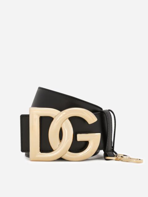 Dolce & Gabbana Calfskin belt with DG logo