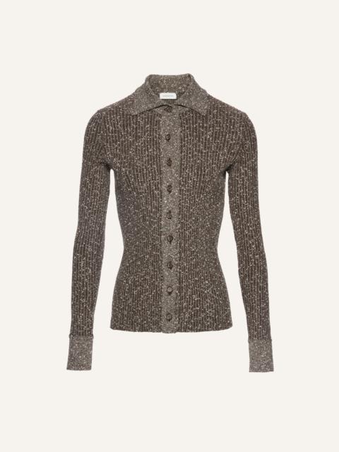 MAGDA BUTRYM Button up knitwear cardigan in brown