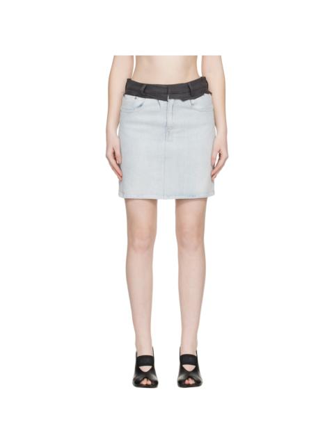 MM6 Maison Margiela Blue Denim Miniskirt