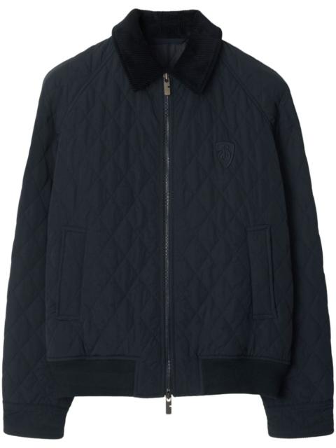 Burberry logo-embroidered padded jacket