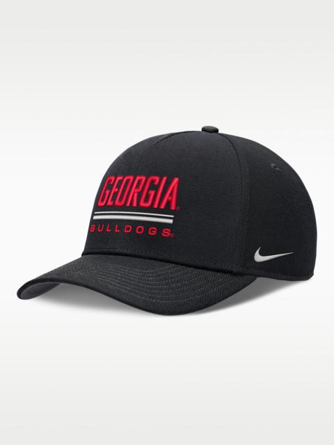 Nike Georgia Sideline Practice Rise Men's Nike Dri-FIT College Adjustable Hat
