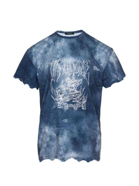 We11done Trompe L'Oeil distressed graphic-print T-shirt