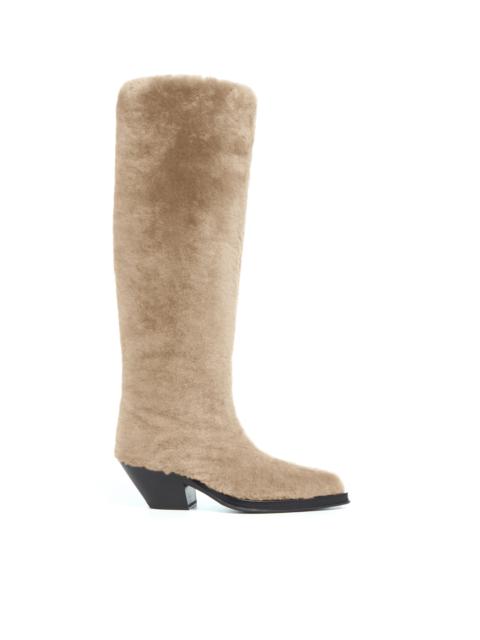 GABRIELA HEARST Waite Tall Boot in Champagne Shearling