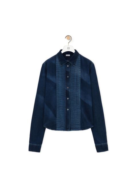 Loewe Pleated shirt in denim