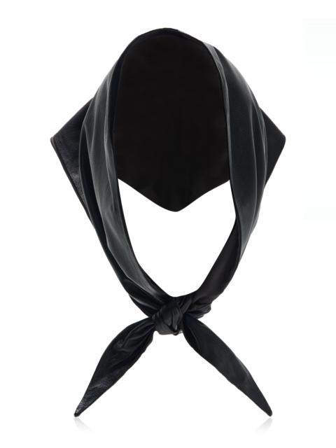 Lemaire Leather Scarf black