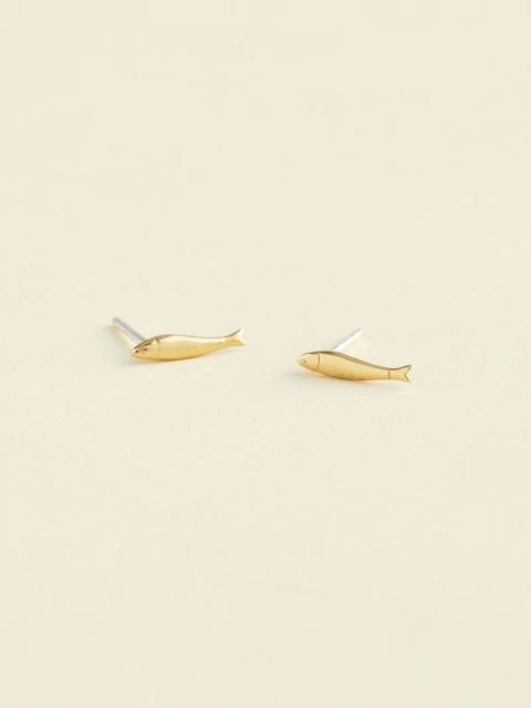 Madewell Demi-Fine Fish Stud Earrings