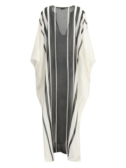 TOM FORD striped V-neck maxi dress