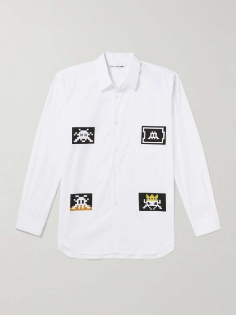 Comme des Garçons SHIRT Printed Cotton-Poplin Shirt