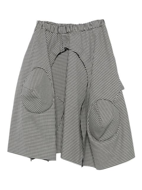 Comme Des Garçons embroidered flared skirt