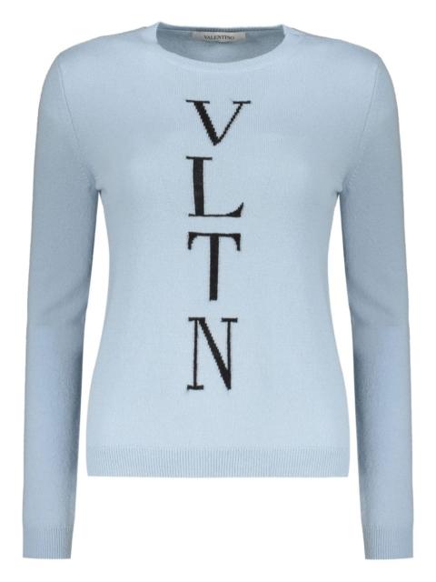 Valentino intarsia-knit logo jumper