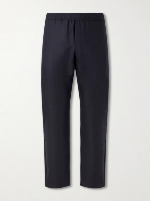 BARENA Straight-Leg Herringbone Virgin Wool Trousers