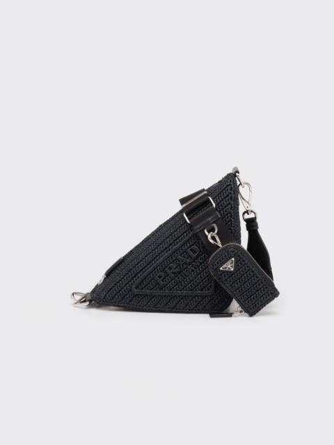 Prada Raffia Prada Triangle bag