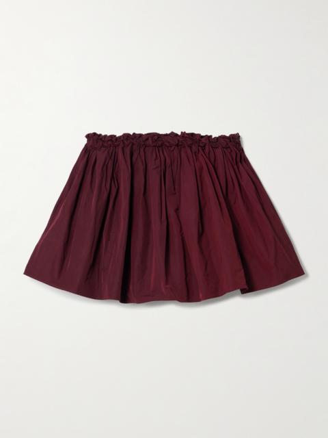 SHUSHU/TONG Gathered Taffeta Mini Skirt