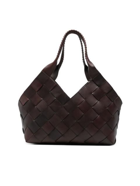 DRAGON DIFFUSION Castello woven-leather tote bag