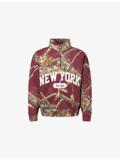 AWAKE NY New York Arch High-Neck Cotton-Jersey Sweatshirt