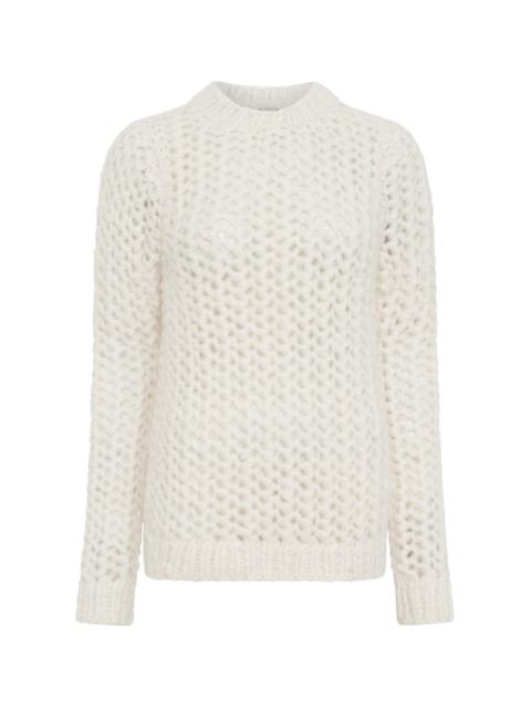 GABRIELA HEARST Veralune Knit Sweater in Off White Welfat Cashmere