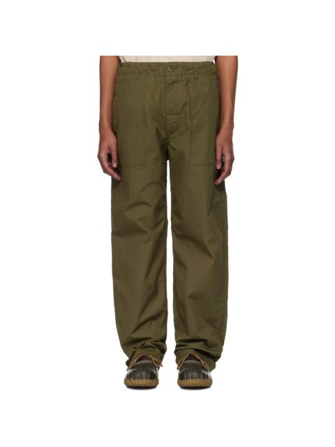 Engineered Garments Khaki Fatigue Trousers