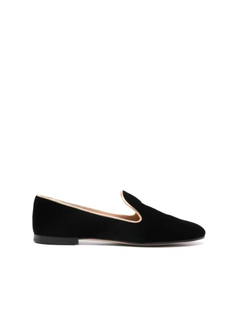 Gianvito Rossi trim calf suede loafers