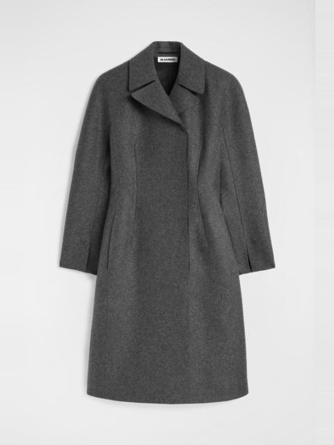 Jil Sander Melange Wool Coat