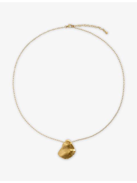 MONICA VINADER Fragments Bold 18ct Yellow Gold-Plated Vermeil Sterling-Silver Pendant Necklace