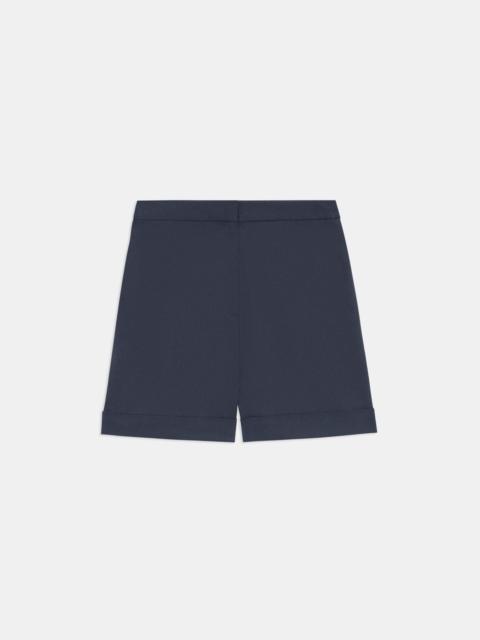 Theory Cuffed Short in Stretch Cotton Twill