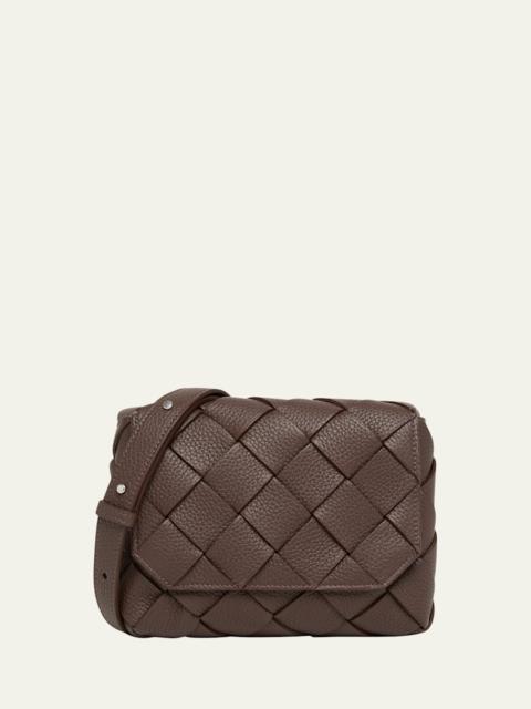 Bottega Veneta Men's Small Intreccio Leather Crossbody Bag