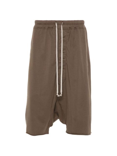 organic-cotton drop-crotch shorts